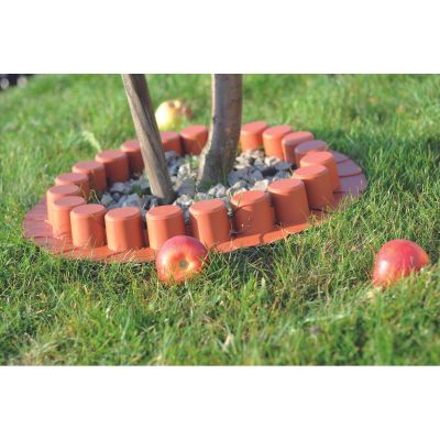 7. PALISADA OGRODOWA OBRZEŻE TRAWNIKOWE 405CM IPAL 7 TERAKOTA