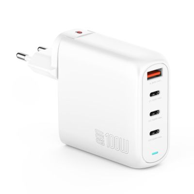 2. 4smarts Ladegert GaN Flex Pro 100W 3 USB-C+1 USB-A. Podróż