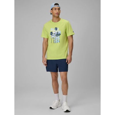 4. T-shirt oversize z nadrukiem męski 4F 4FWSS26TTSHM2784-42S