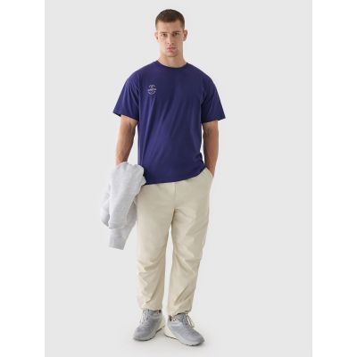 6. T-shirt oversize gładki uniseks 4F 4FRAW24TTSHU2672-31S