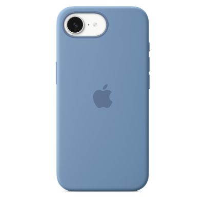 Silikonowe etui Apple iPhone 16e – zimowy niebieski | Jabłko