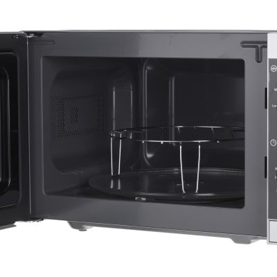 4. Kuchenka mikrofalowa SHARP YC-MG01E-S (800W; 20l; kolor srebrny)