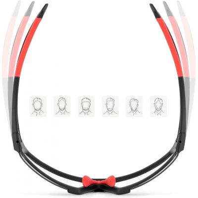 6. Okulary rowerowe Rockbros SP216BK fotochromowe UV400 - czarno-czerwone