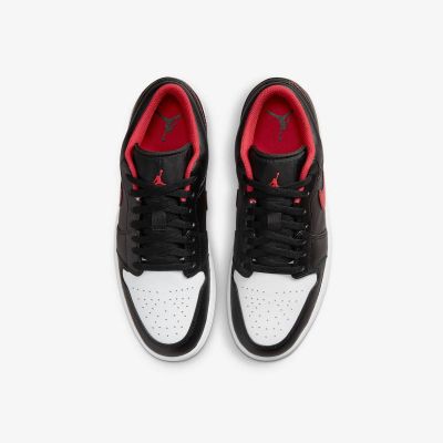 5. Buty sportowe Air Jordan 1 LOW Black/Fire Red/White - 553558-063