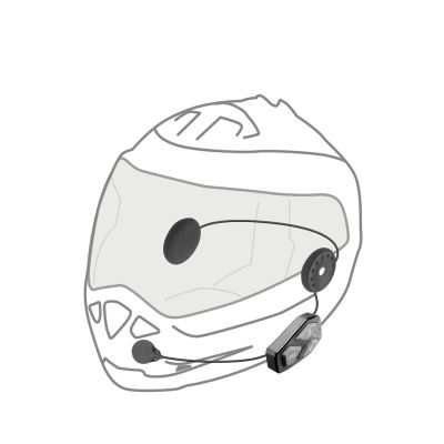 4. Interkom motocyklowy INTERPHONE U-COM 3, komplet na 2 kaski