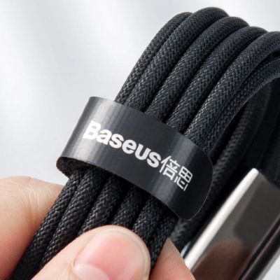 13. Baseus Tungsten 3w1 kabel USB - USB Typ C / Lightning / micro USB 3,5 A 1,5 m czarny (CAMLTWJ-01)