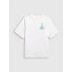 5. T-shirt loose z nadrukiem dziewczęcy 4F 4FJRSS26TTSHF3980-11S