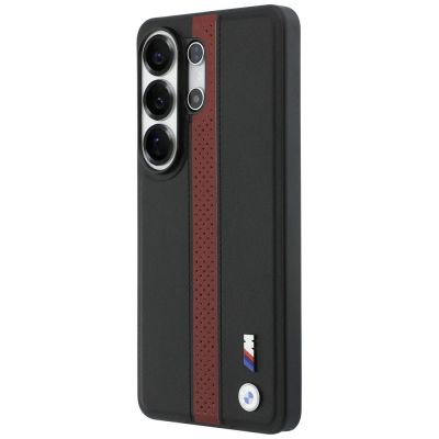 2. Etui BMW Perforated Stripe Logo MagSafe do Samsung Galaxy S26 Ultra - czerwone