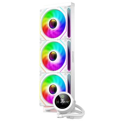 2. GameMax ICEBURG 360 DIGITAL WH system chłodzenia komputerów Procesor Chłodnica cieczy all-in-one 12 cm Biały 1 szt.