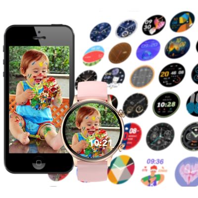 4. Smartwatch Damski RUBICON RNCF09 Rose Gold/Pink SMARUB234