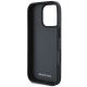 7. Etui AMG Leather Debossed Lines Black Logo na iPhone 16 Pro Max - czarne