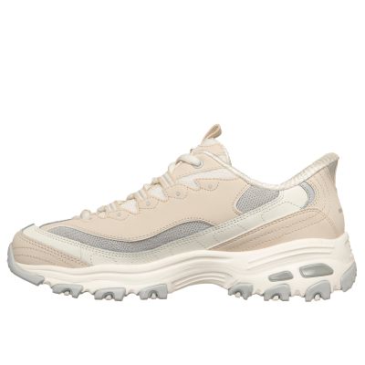 4. Skechers damskie klapki Slip-ins™ D'LITES SMOOTH NOSTALGIA 150537 NTGY