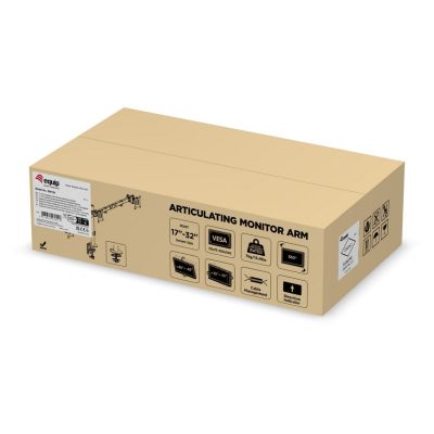 10. Equip 650158 uchwyt / stojak do monitorów 81,3 cm (32") Biurko Czarny