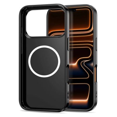 4. Etui Tech-Protect Lamano MagSafe na iPhone 17 Pro Max - czarno-brązowe