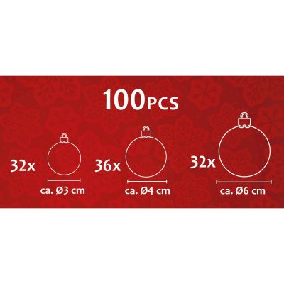 18. ZESTAW 100 BOMBEK SREBRNY