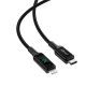 2. Acefast kabel MFI USB Typ C - Lightning 1,2m, 30W, 3A czarny (C6-01 Black)