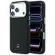 Etui Mercedes Leather Semi Wrap Grill Pattern MagSafe na iPhone 17 Pro - czarne