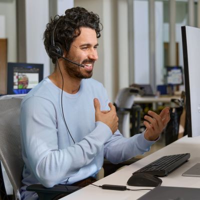 100. Słuchawki przewodowe HP Poly Mission 425 Stereo USB Wired Headset