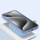 6. Etui skórzane Dux Ducis Lawa na iPhone 15 Pro Max - niebieskie
