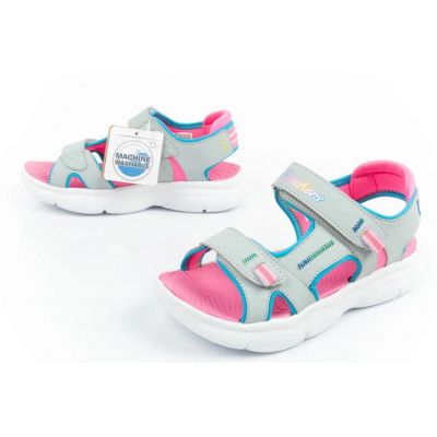 9. Sandały Skechers Jr 302984L/SLPK