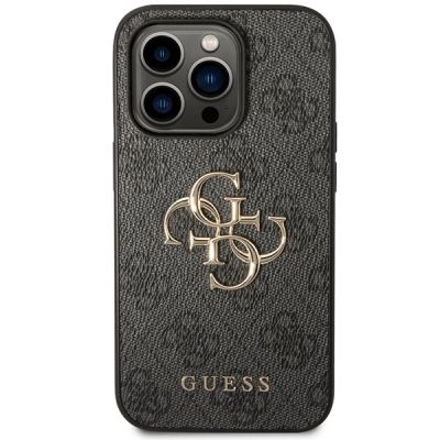 3. Etui Guess 4G Big Metal Logo na iPhone 15 Pro Max - szare