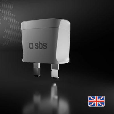 3. Adapter podróżny SBS UK - uniwersalny - biały