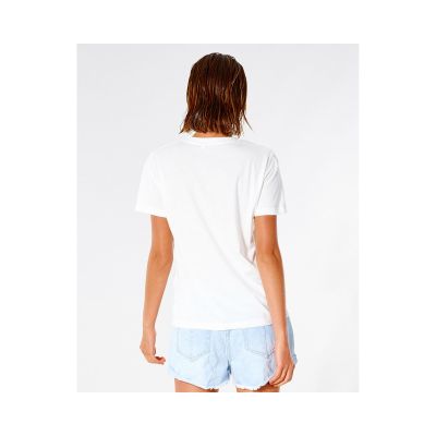 3. T-Shirt RIP CURL Sunset V-Neck Tee - biały