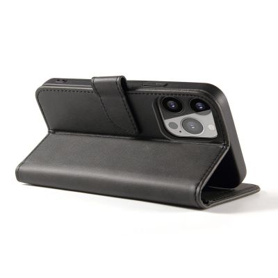 3. Magnet Case etui do Honor Magic5 pokrowiec z klapką portfel podstawka czarne