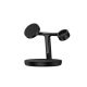 12. Baseus Swan ładowarka indukcyjna (kompatybilna z MagSafe) stojak do iPhone, Apple Watch, AirPods + kabel USB-C 1m czarny (WXTE000101)
