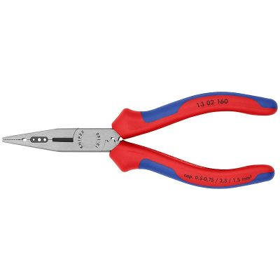 Knipex 13 02 160 szczypce wielofunkcyjne 1 przyb. Niebieski, Czerwony