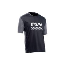 Koszulka rowerowa NORTHWAVE Edge Jersey Short Sleeve - czarny/ciemny zielony