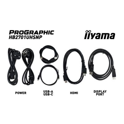 24. iiyama PROGRAPHIC HB2701UHSNP-B1 monitor komputerowy 68,6 cm (27") 3840 x 2160 px 4K Ultra HD LCD Czarny