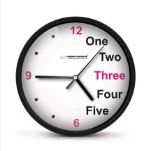 ESPERANZA ZEGAR ŚCIENNY PRAGUE CZARNY