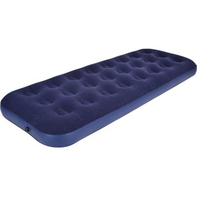 18. MATERAC FLOKOWANY 1-OSOBOWY 191x73x22CM Z POMPKĄ 2W1 24040