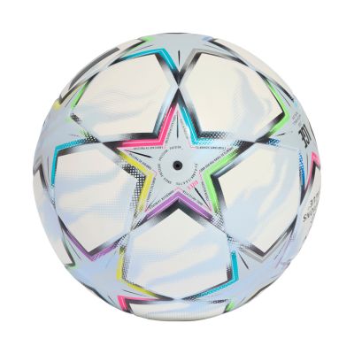 2. Piłka nożna adidas UCL League J350 26/27 League Stage biało-błękitna KE9768