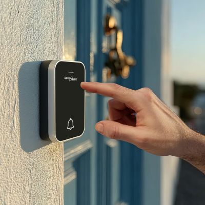 10. GREENBLUE DZWONEK BEZPRZEWODOWY BEZBATERYJNY KINETYCZNY GB157 B