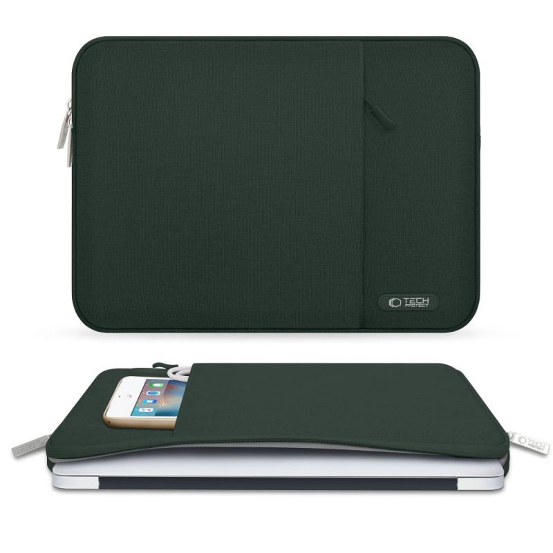6. Etui Tech-Protect Sleevy Laptop 15-16 - zielone