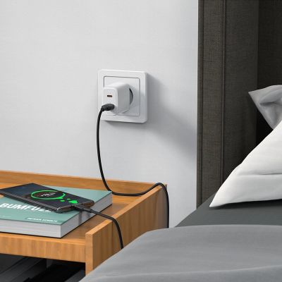 7. Acefast ładowarka sieciowa USB Typ C / USB 20W, PPS, PD, QC 3.0, AFC, FCP biały (A25 white)