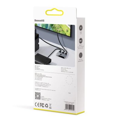 23. Baseus dwukierunkowy przełącznik rozdzielacz splitter switcher HDMI - 2x HDMI 4K / 30 Hz szary (CAHUB-BC0G)