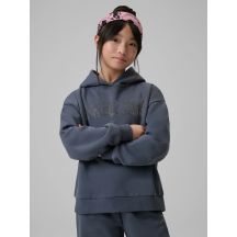 Bluza dresowa loose z kapturem dziewczęc 4F 4FJRSS26TSWSF2627-22S