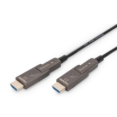 6. Kabel hybrydowy AOC HDMI 2.0 Premium High Speed Ethernet 4K60Hz UHD HDMI D/A HDMI D/A M/M czarny 30m