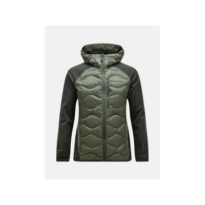5. Kurtka Peak Performance M Helium Down Hybrid Hood zielony