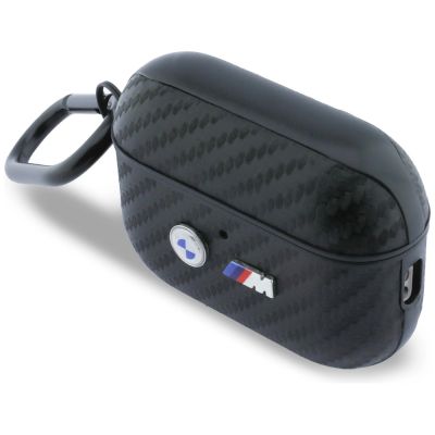 3. Etui BMW Carbon Metal Logo na AirPods Pro 3 - czarne