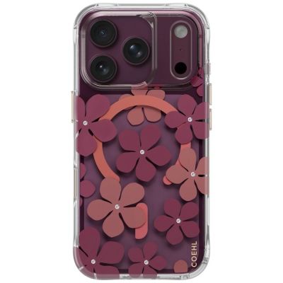 Etui UNIQ Coehl Mila Magnetic Charging na iPhone 18 Pro / 17 Pro - bordowe