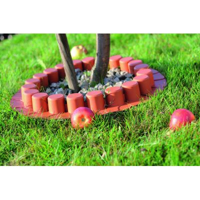 18. PALISADA OGRODOWA OBRZEŻE TRAWNIKOWE 405CM IPAL 7 TERAKOTA