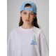 3. T-shirt loose z nadrukiem dziewczęcy 4F 4FJRSS26TTSHF3980-11S
