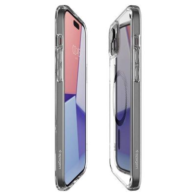 13. Etui Spigen Ultra Hybrid MagSafe na iPhone 15 Plus - karbon