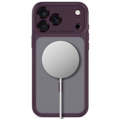 4. Etui Tech-Protect MagPeak MagSafe CC na iPhone 18 Pro / 17 Pro - dark cherry matowe