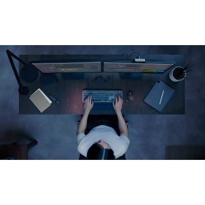 6. Zestaw bezprzewodowej klawiatury i myszki MX Keys S - grafitowy, wersja niemiecka