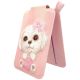 3. Portfel Magnetyczny Nimmy New Big-Eye Cute Pets 2.0 Dog ze stojakiem na telefon - różowy